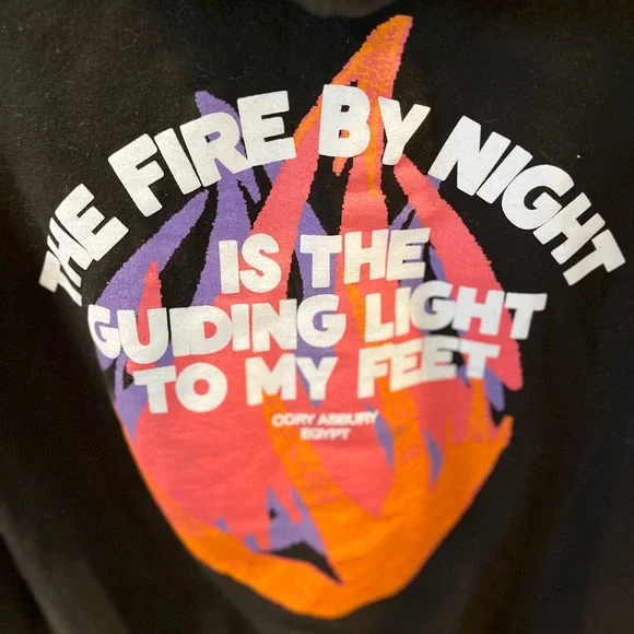 Cory Asbury Exodus 13:21 concert hoodie The Fire By Night Christian size medium - Picture 4 of 4